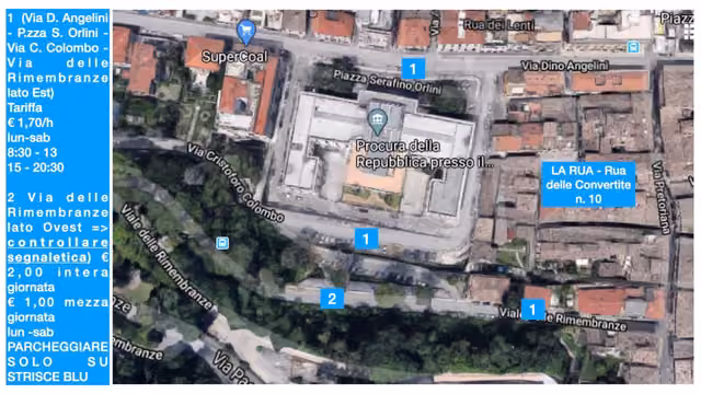 Vista degli spazi interni del bed & breakfast La Rua ad Ascoli Piceno